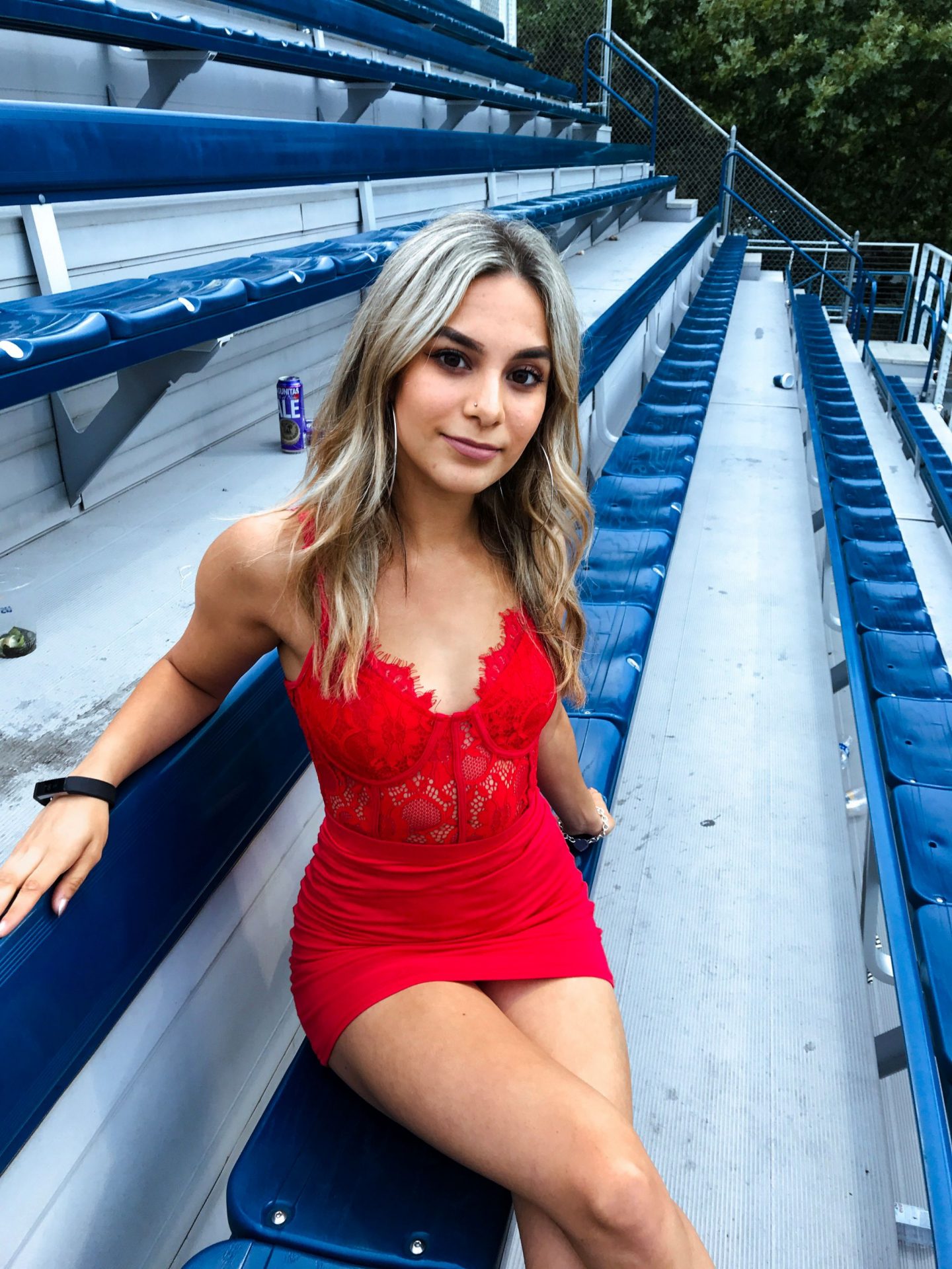 yasmin stefanie us open wta missguided pretty little thing red lace body skirt